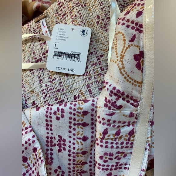 Free people Juliet Strapless Cut/out Jumpsuit Sz L - Picture 5 of 6